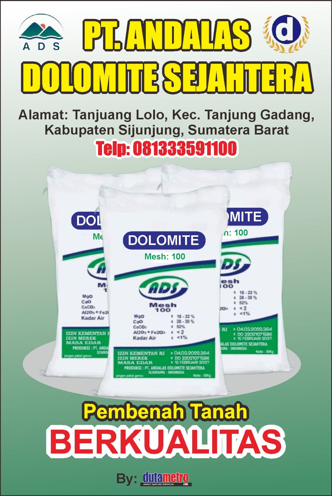 iklan dolomite