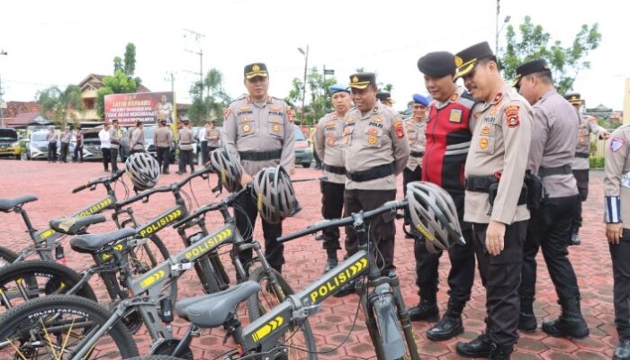 Polres Muba Gelar Pengecekan Kendaraan Dinas untuk Persiapan Operasi Ketupat Musi 2025