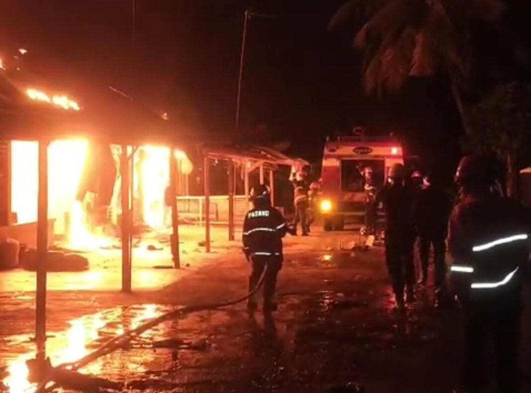 Kebakaran di SPN Polda Sumbar