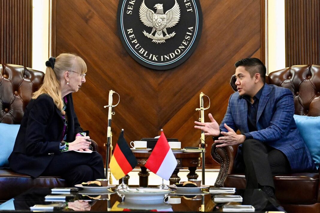 Sekretariat Kabinet RI untuk mendiskusikan beberapa topik terkait perkembangan hubungan bilateral antara Indonesia dan Jerman