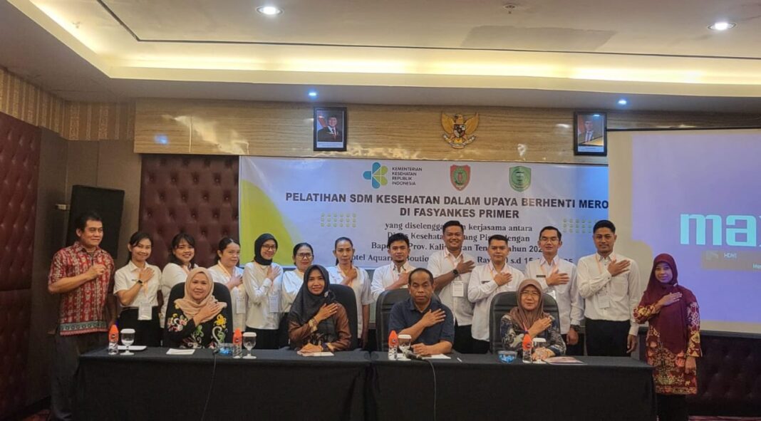 Dinas Kesehatan Kabupaten Pulang Pisau bekerjasama dengan Balai Pelatihan Kesehatan (Bapelkes) Provinsi Kalimantan Tengah menyelenggarakan Pelatihan SDM Kesehatan Dalam Upaya Berhenti Merokok
