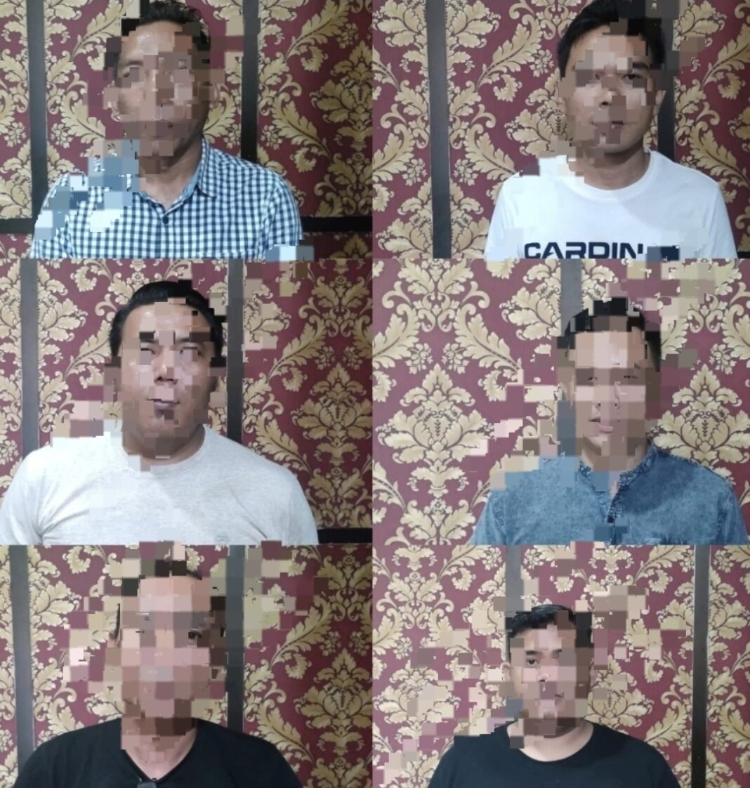 enam orang debt collector ilegal yang melakukan penagihan utang secara paksa tanpa dokumen resmi
