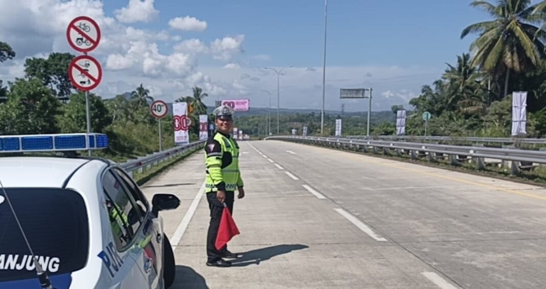 Sat PJR Polda Bengkulu Intensifkan Patroli Jalan Tol di Akhir Pekan
