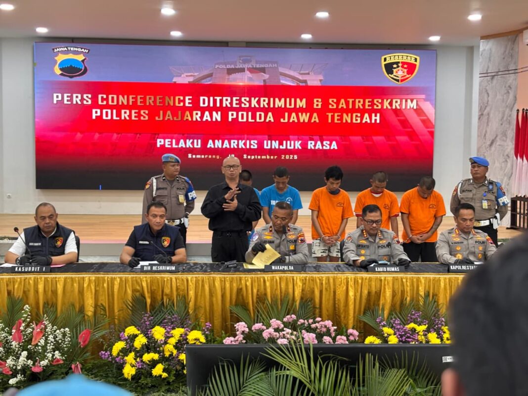 Tangani Aksi Anarkis, Polda Jateng Tegas Bedakan Aksi Damai dan Pelaku Kerusuhan