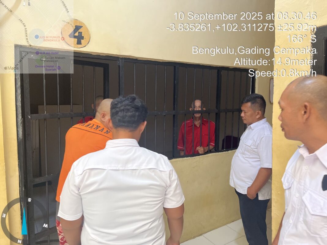 Dit Tahti Polda Bengkulu Gelar Razia, Pastikan Rutan Aman dan Bebas Barang Terlarang