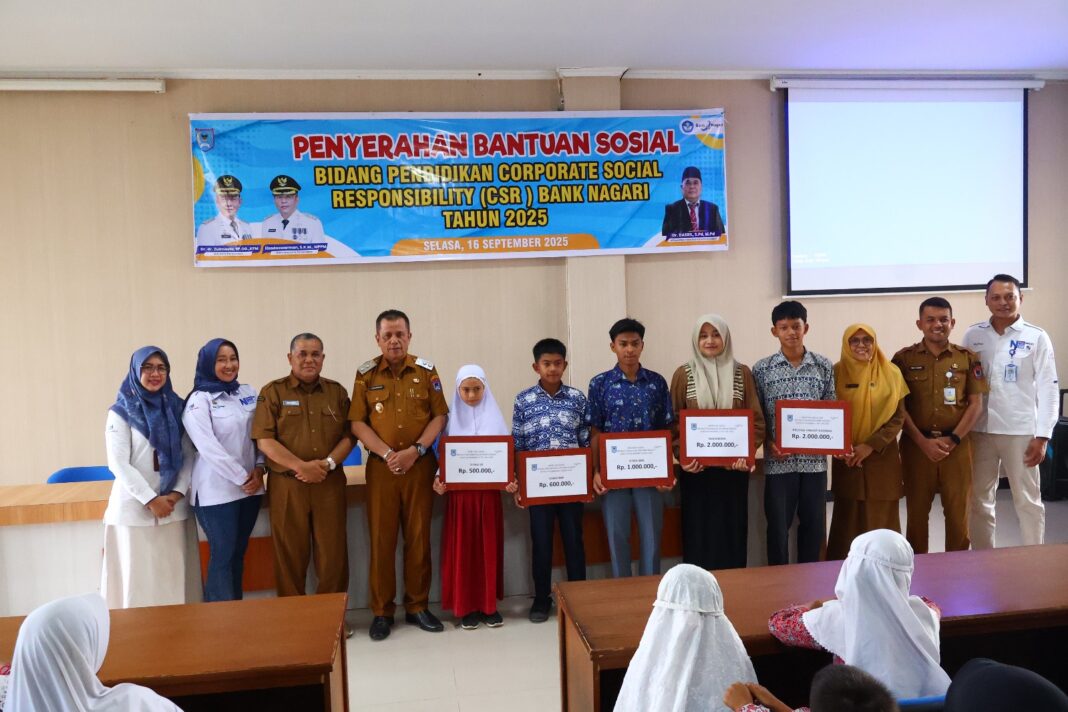Pendidikan Jadi Prioritas Utama dalam Program CSR Bank Nagari