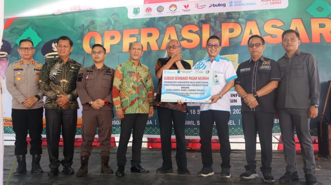 Operasi Pasar Murah Sambut HUT Muba ke-69, Warga Serbu Sembako Harga Terjangkau