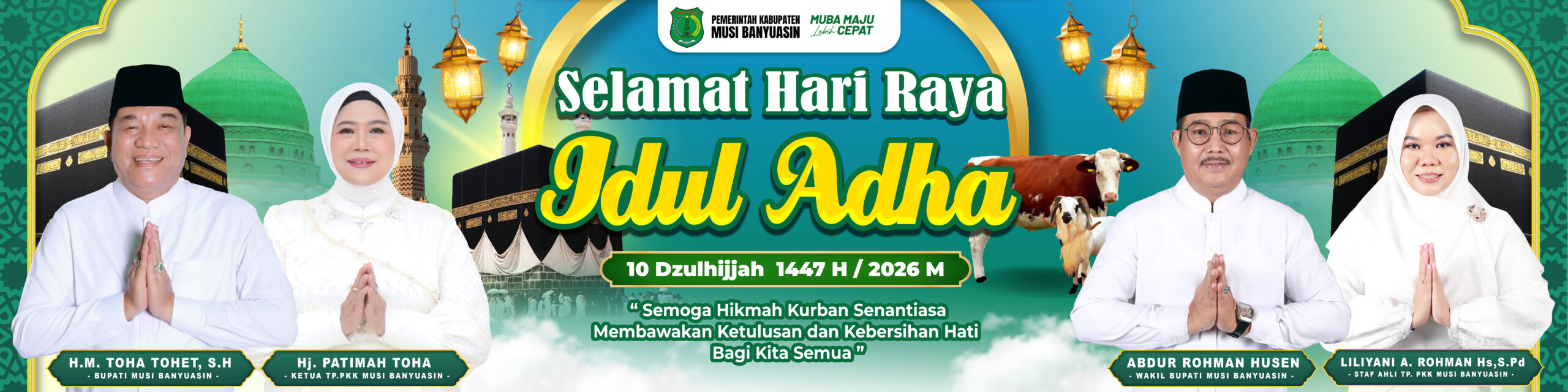 SPANDUK 4x1_ IDUL ADHA_BUPATI WAKIL DAN IBU Iklan